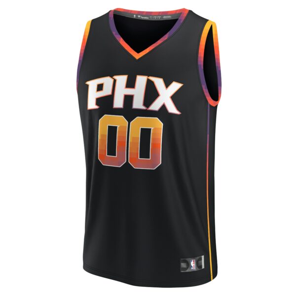 Phoenix Suns Fanatics  Fast Break Custom Replica Jersey - Black - Statement Edition - Image 3