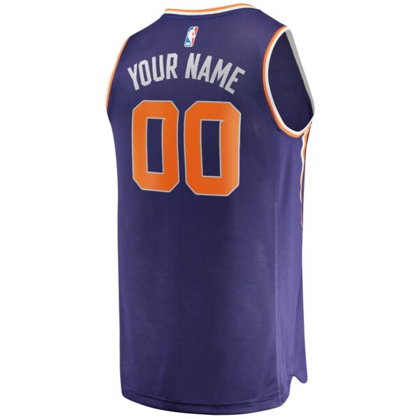 Phoenix Suns Fanatics Youth Fast Break Custom Replica Jersey Purple - Icon Edition - Image 4