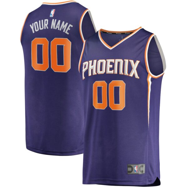 Phoenix Suns Fanatics Youth Fast Break Custom Replica Jersey Purple - Icon Edition - Image 2