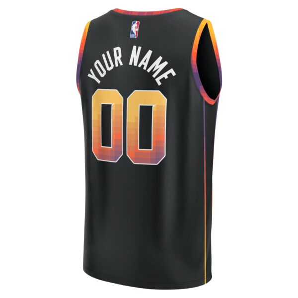 Phoenix Suns Fanatics Youth Fast Break Replica Custom Jersey - Statement Edition - Black - Image 4