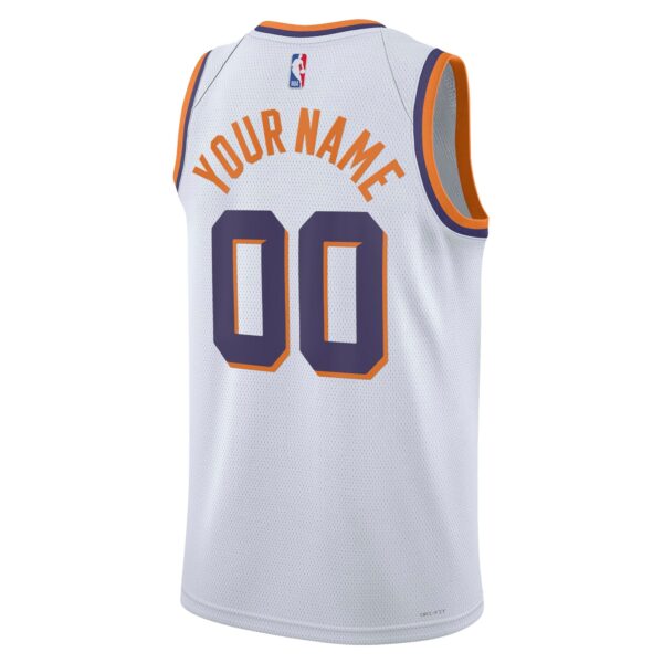Phoenix Suns Nike Unisex Swingman Custom Jersey - White - Association Edition - Image 4