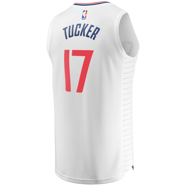 PJ Tucker LA Clippers Fanatics Fast Break Player Jersey - Association Edition - White - Image 4