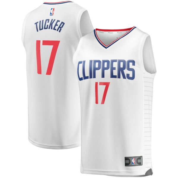 PJ Tucker LA Clippers Fanatics Fast Break Player Jersey - Association Edition - White - Image 2