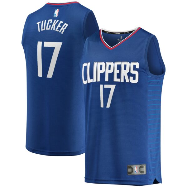 PJ Tucker LA Clippers Fanatics Youth Fast Break Player Jersey - Icon Edition - Royal - Image 2