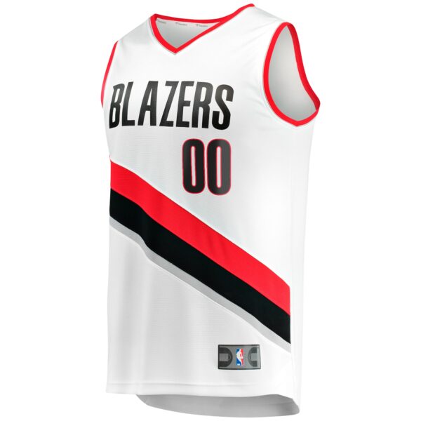 Portland Trail Blazers Fanatics Fast Break Custom Replica Jersey - Association Edition - White - Image 3