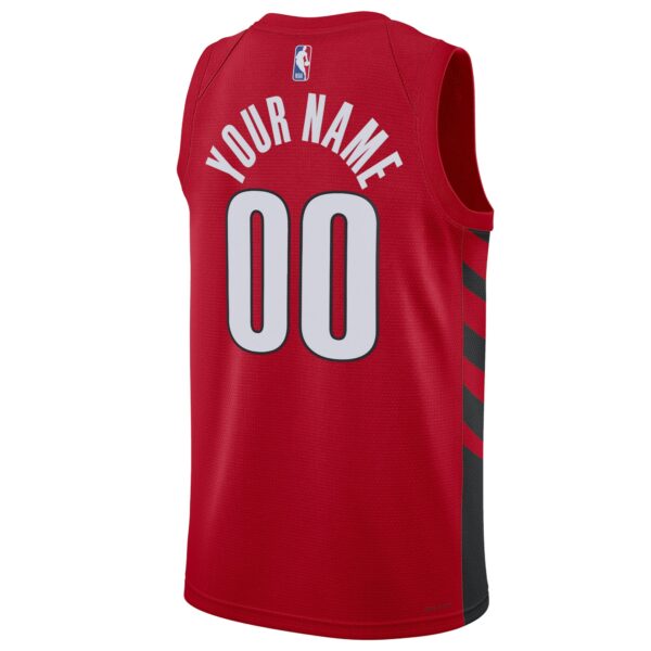 Portland Trail Blazers Jordan Brand Unisex 2022/23 Swingman Custom Jersey - Statement Edition - Red - Image 4