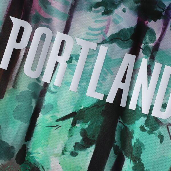 Portland Trail Blazers NBA & KidSuper Studios by Fanatics Unisex Hometown Jersey - Green - Image 7