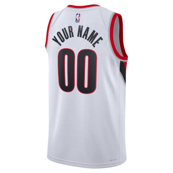 Portland Trail Blazers Nike Unisex Swingman Custom Jersey White - Association Edition - Image 4