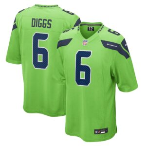 Quandre Diggs Seattle Seahawks Nike  Game Jersey - Neon Green