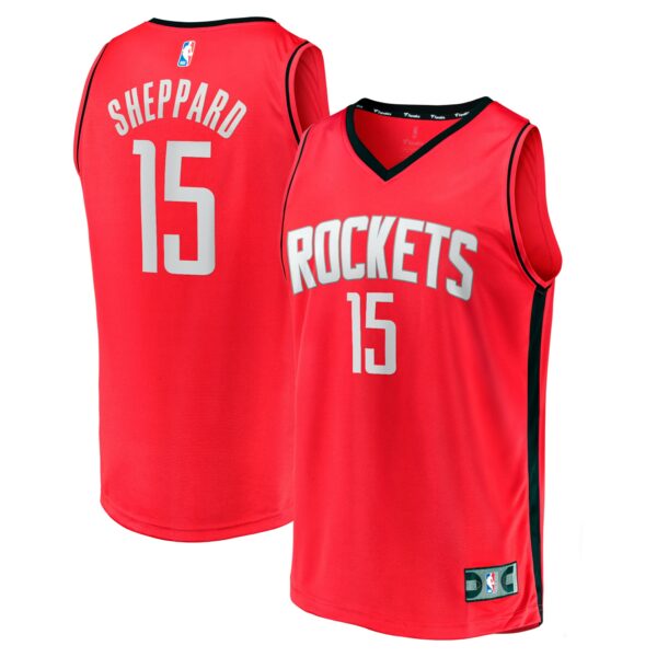 Reed Sheppard Houston Rockets Fanatics Youth 2024 NBA Draft Fast Break Player Jersey - Icon Edition - Red - Image 2