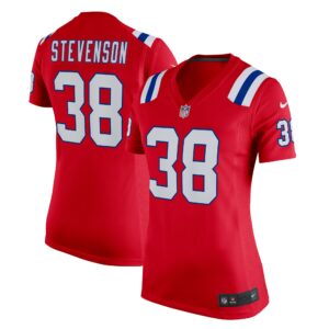 Rhamondre Stevenson New England Patriots Nike Women's Alternate Game Player Jersey - Red