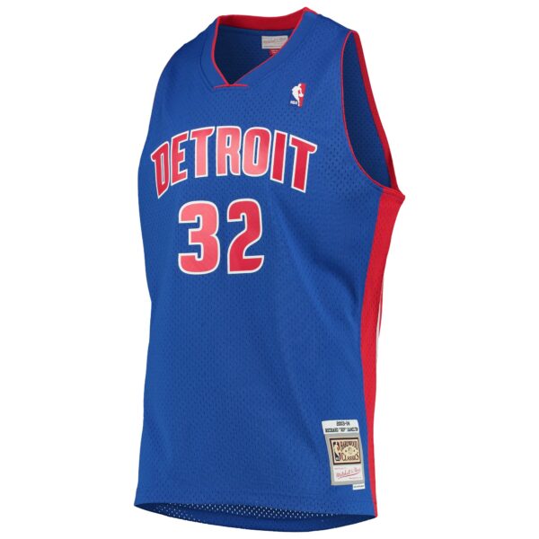Richard Hamilton Detroit Pistons Mitchell & Ness 2003/04 Hardwood Classics Swingman Jersey - Blue - Image 3
