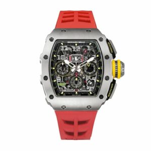 Richard Mille RM 011 Carbon Case Red Strap Titan Watch