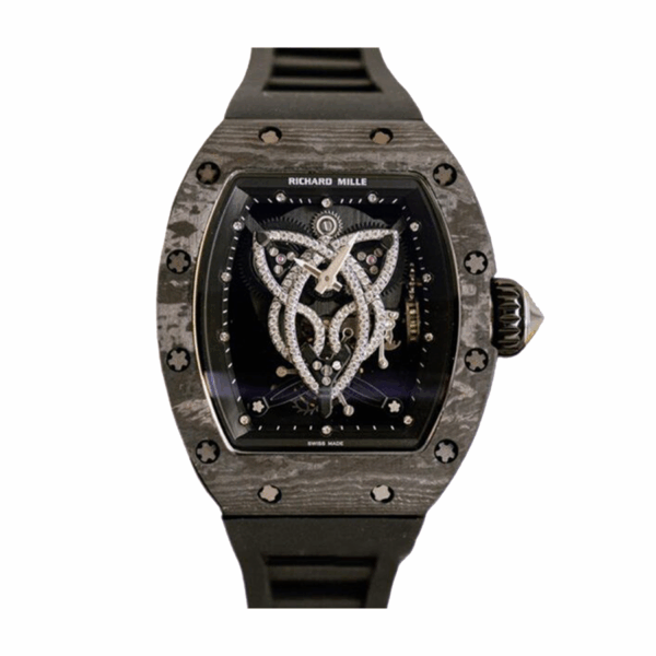 Richard Mille RM 019-002 Black Rubber Strap Automatic Men Watch