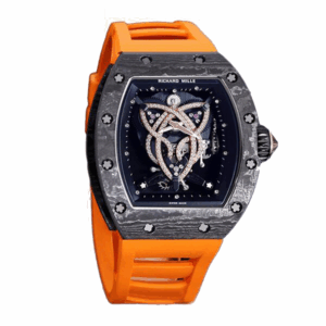 Richard Mille RM 019-003 Orange Rubber Strap Automatic Men Watch
