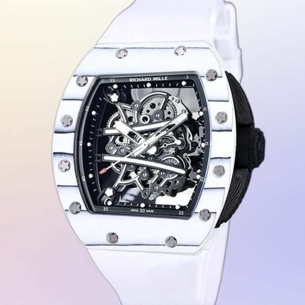 Richard Mille RM 61 - 01 Tourbillon White Band Watch - Image 2
