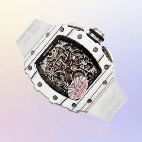 Richard Mille RM 62-01 Men 50 42mm RM 62-01-009 Automatic Transparent Dial White Watch - Image 4