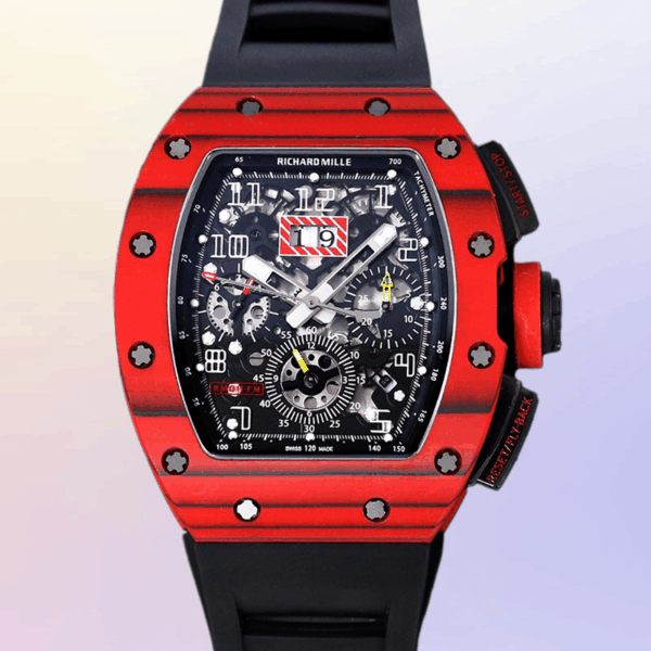 Richard Mille RM011 RM011-019 Around 45mm Men Transparent Dial Watch - Image 3