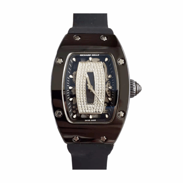 Richard Mille RM07-01 Around 31 45mm Ladies RM07-01-006 Black With Diamonds Dial Black Watch