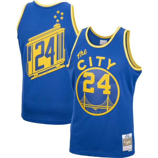 Rick Barry Golden State Warriors Mitchell & Ness 2001/02 Hardwood Classics Swingman Jersey - Royal - Image 2