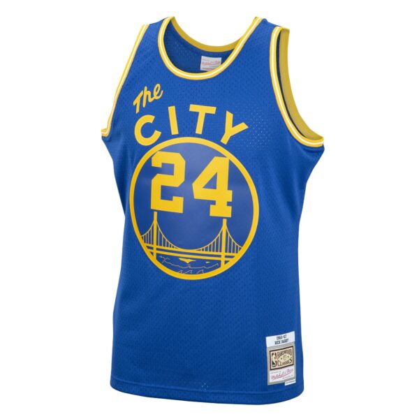 Rick Barry Golden State Warriors Mitchell & Ness 2001/02 Hardwood Classics Swingman Jersey - Royal - Image 3