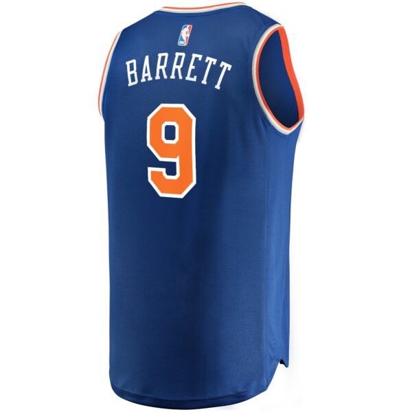 RJ Barrett New York Knicks Fanatics Fast Break Replica Jersey Royal - Icon Edition - Image 4