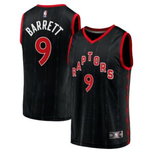 RJ Barrett Toronto Raptors Fanatics Fast Break Player Jersey - Statement Edition - Black
