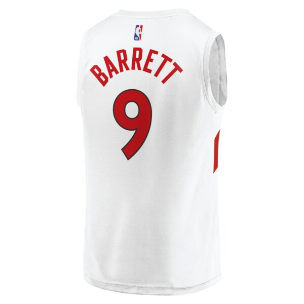 RJ Barrett Toronto Raptors Fanatics Youth Fast Break Player Jersey - Association Edition - White - Image 4
