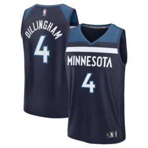 Rob Dillingham  Minnesota Timberwolves Fanatics 2024 NBA Draft Fast Break Player Jersey - Icon Edition - Navy