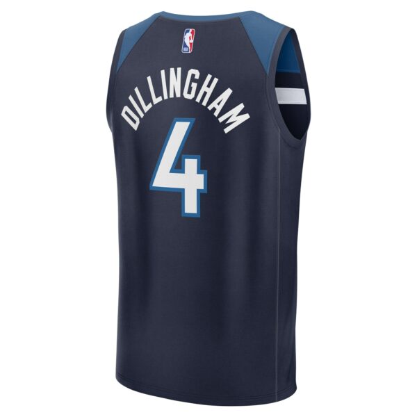 Rob Dillingham  Minnesota Timberwolves Fanatics 2024 NBA Draft Fast Break Player Jersey - Icon Edition - Navy - Image 4