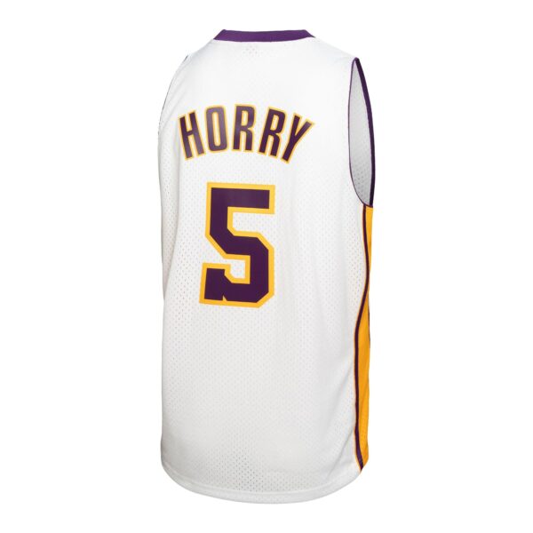 Robert Horry Los Angeles Lakers Mitchell & Ness 2001/02 Hardwood Classics Swingman Jersey - White - Image 4