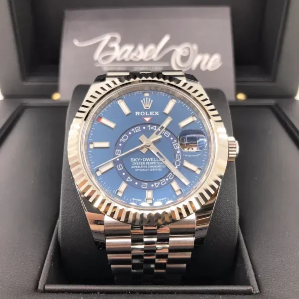 ROLEX 326934 SKY-DWELLER BLUE 42mm JUBILEE STRAP Watch - Image 3