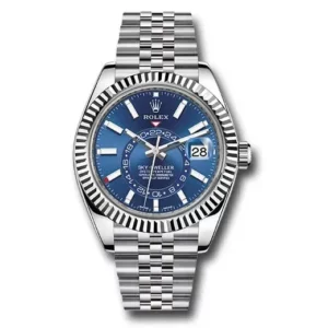 ROLEX 326934 SKY-DWELLER BLUE 42mm JUBILEE STRAP Watch
