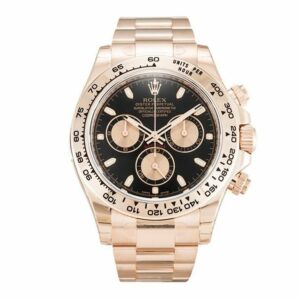 Rolex COSMOGRAPH DAYTONA 116505-0008 Rose Gold Oyster Black Baton Dial Watch