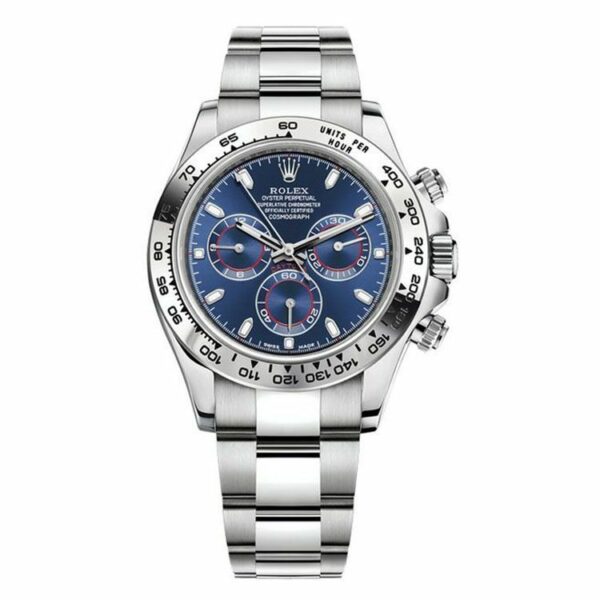 Rolex Cosmograph Daytona 18K White Gold Blue Dial 116509-0071 Watch