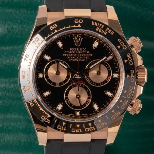 Rolex Cosmograph Daytona Black And Pink Dial Automatic Men Oysterflex Watch 40Mm - Image 2