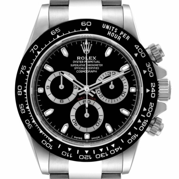 Rolex Cosmograph Daytona Ceramic Bezel Black Dial Mens Watch - Image 2