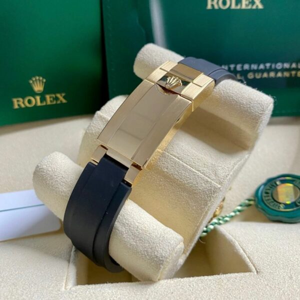 Rolex Cosmograph Daytona Champagne Black Oysterflex Yellow Gold Mens Watch 116518Ln - Image 3
