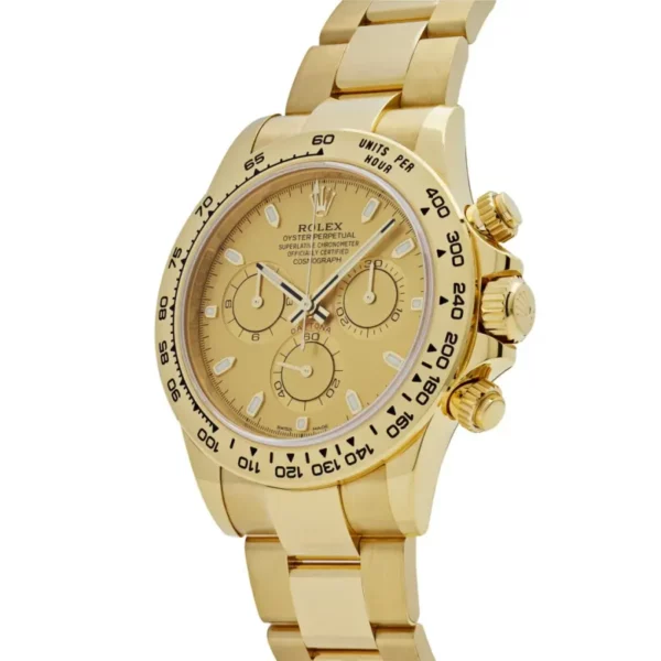Rolex Cosmograph Daytona Champagne Dial 18Kt Yellow Gold Oyster Bracelet MenS Watch 116508-0003 - Image 4