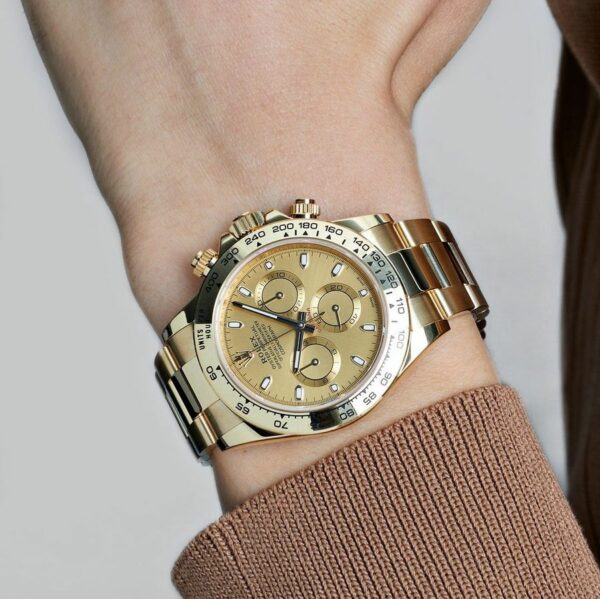 Rolex Cosmograph Daytona Champagne Dial 18Kt Yellow Gold Oyster Bracelet MenS Watch 116508-0003 - Image 5