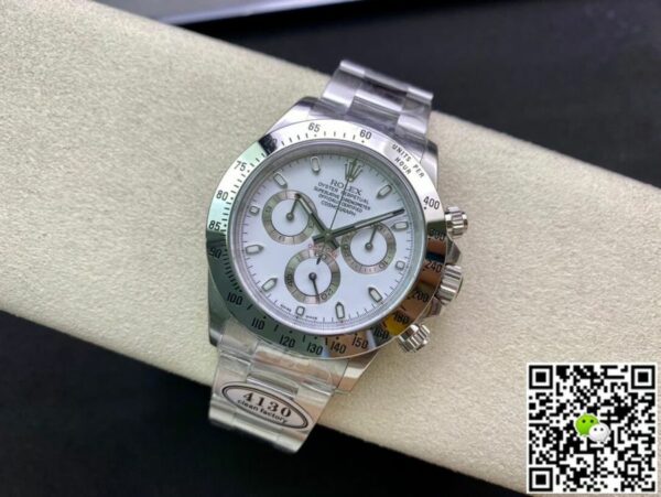 Rolex Cosmograph Daytona White Dial Stainless Steel Oyster Bracelet Automatic Men Watch 116520Wso 40Mm - Image 7