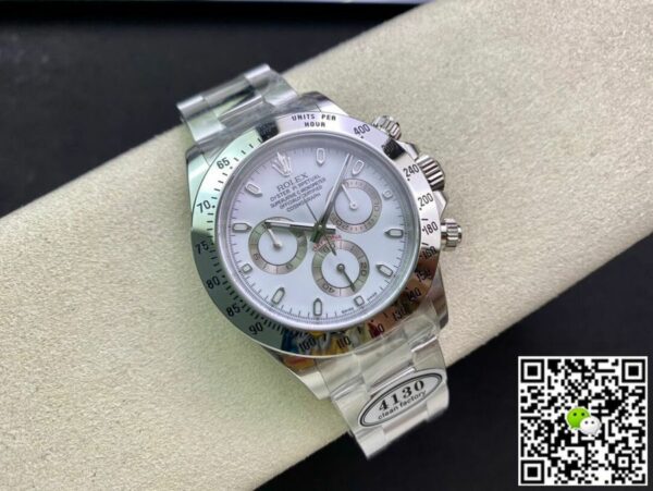 Rolex Cosmograph Daytona White Dial Stainless Steel Oyster Bracelet Automatic Men Watch 116520Wso 40Mm - Image 6