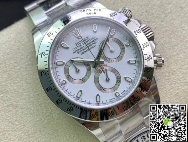 Rolex Cosmograph Daytona White Dial Stainless Steel Oyster Bracelet Automatic Men Watch 116520Wso 40Mm - Image 4