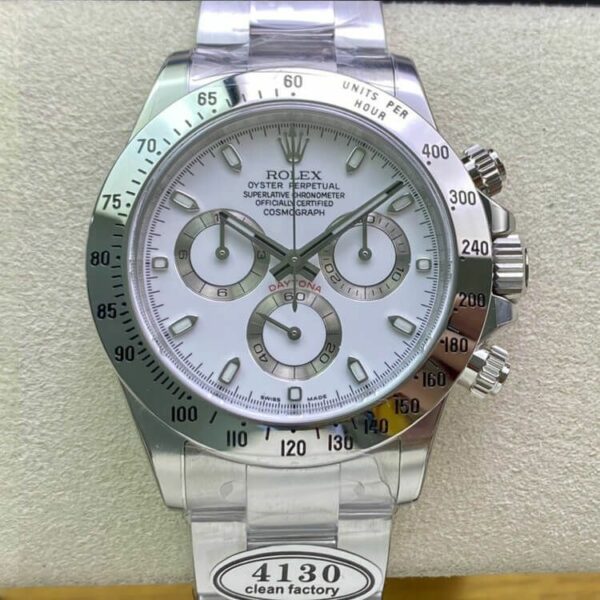 Rolex Cosmograph Daytona White Dial Stainless Steel Oyster Bracelet Automatic Men Watch 116520Wso 40Mm - Image 2