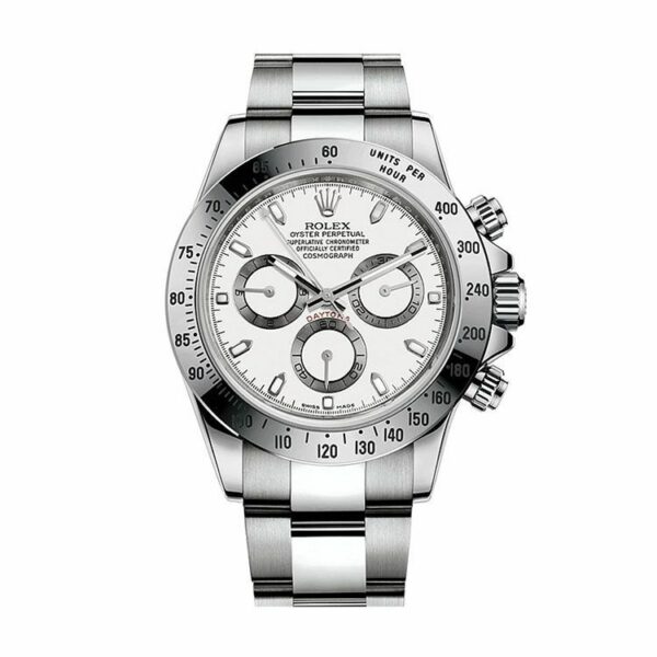 Rolex Cosmograph Daytona White Dial Stainless Steel Oyster Bracelet Automatic Men Watch 116520Wso 40Mm