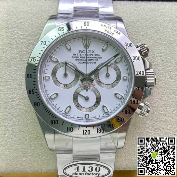 Rolex Cosmograph Daytona White Dial Stainless Steel Oyster Bracelet Automatic Men Watch 116520Wso 40Mm - Image 5