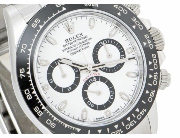 Rolex Cosmograph Daytona White Dial Stainless Steel Oyster Mens Watch 116500Wso 40Mm - Image 3
