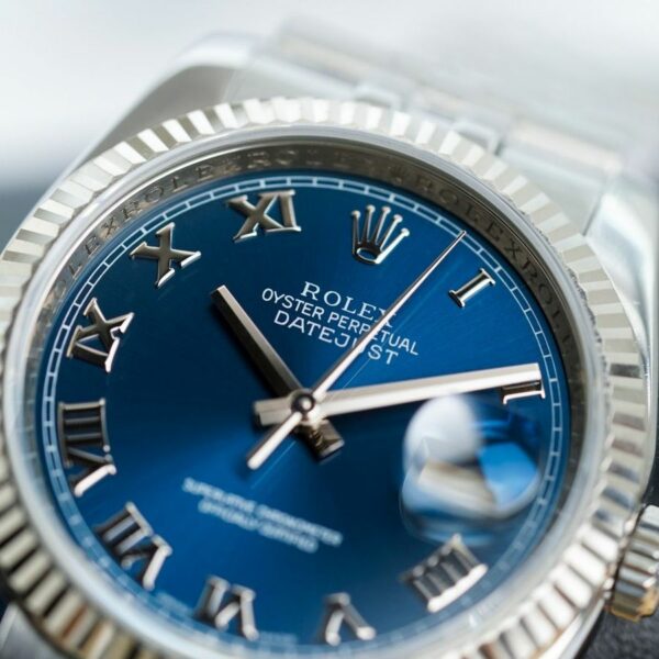 Rolex Datejust 36 Blue Roman Numeral Dial 116234 Ar Watch - Image 5
