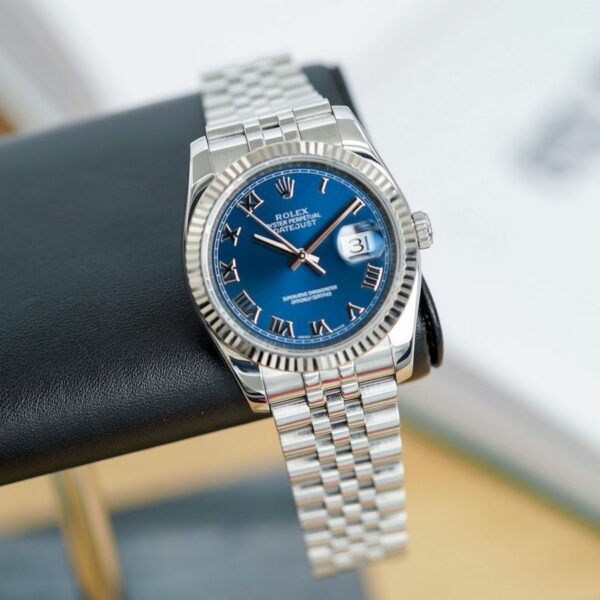 Rolex Datejust 36 Blue Roman Numeral Dial 116234 Ar Watch - Image 3