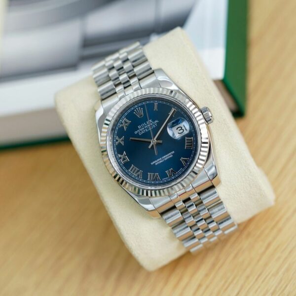 Rolex Datejust 36 Blue Roman Numeral Dial 116234 Ar Watch - Image 4